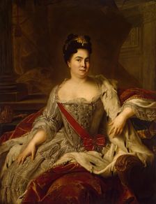 Portrait of Catherine I of Russia, 1717. Creator: Jean-Marc Nattier