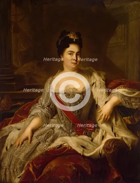 Portrait of Catherine I of Russia, 1717. Creator: Jean-Marc Nattier.
