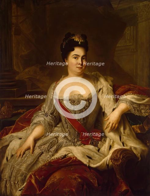 Portrait of Catherine I of Russia, 1717. Creator: Jean-Marc Nattier.