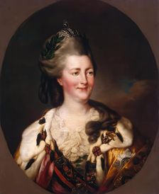 Portrait of Catherine II, 1782. Creator: Richard Brompton