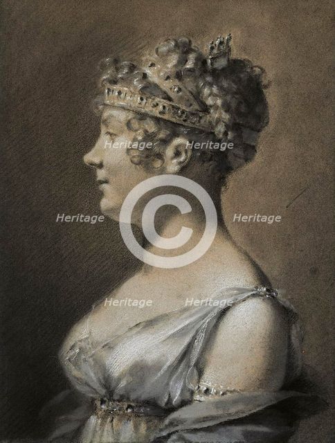 Portrait of Catherine Talleyrand, Princesse de Bénévent, 1806-1807.  Creator: Prud'hon, Pierre-Paul (1758-1823).