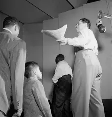 Portrait of Cab Calloway, Columbia studio, New York, N.Y., ca. Mar. 1947. Creator: William Paul Gottlieb