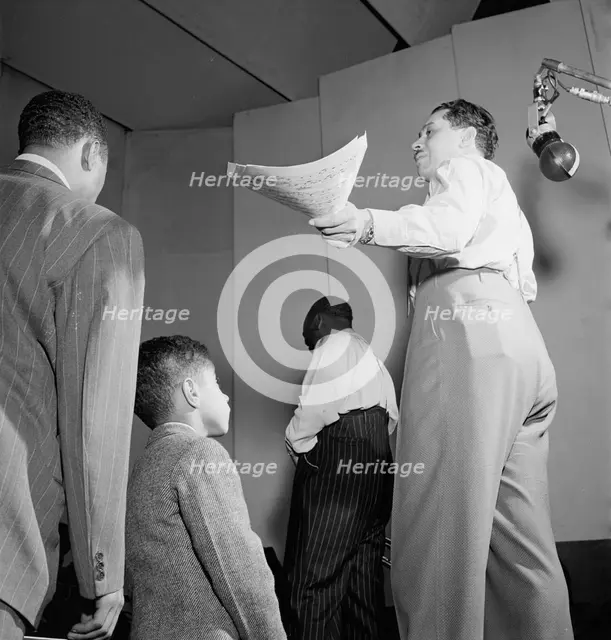 Portrait of Cab Calloway, Columbia studio, New York, N.Y., ca. Mar. 1947. Creator: William Paul Gottlieb.