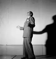 Portrait of Cab Calloway, Columbia studio, New York, N.Y., ca. Mar. 1947. Creator: William Paul Gottlieb