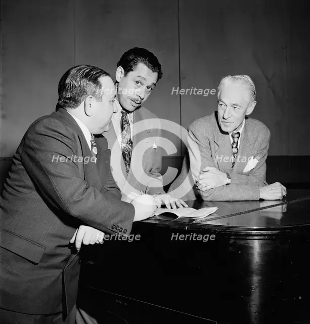 Portrait of Cab Calloway, Columbia studio, New York, N.Y., ca. Mar. 1947. Creator: William Paul Gottlieb.
