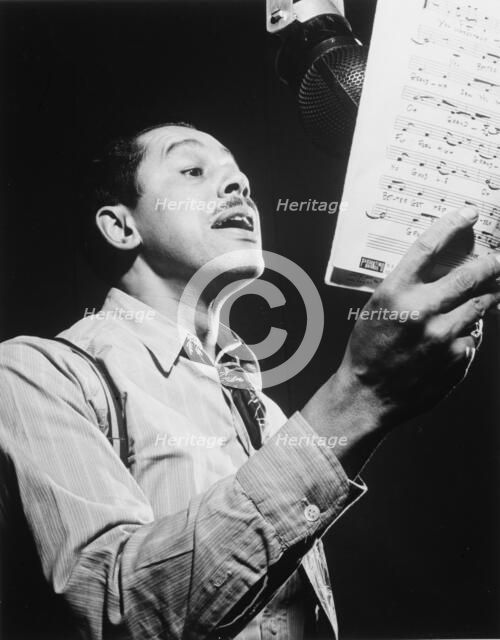 Portrait of Cab Calloway, Columbia studio, New York, N.Y., ca. Mar. 1947. Creator: William Paul Gottlieb.