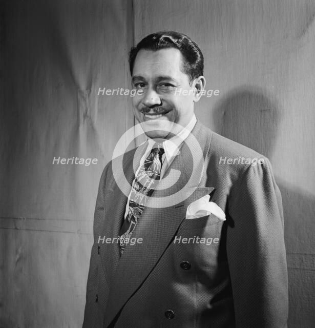 Portrait of Cab Calloway, Columbia studio, New York, N.Y., ca. Mar. 1947. Creator: William Paul Gottlieb.