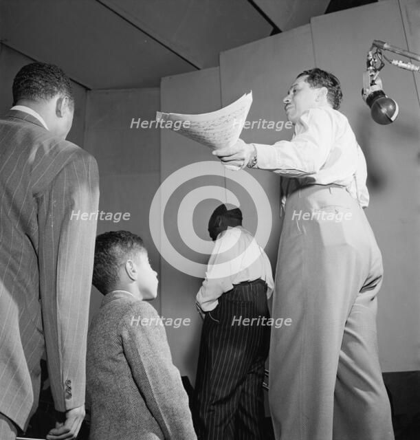 Portrait of Cab Calloway, Columbia studio, New York, N.Y., ca. Mar. 1947. Creator: William Paul Gottlieb.