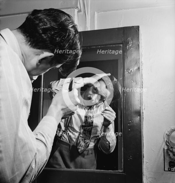 Portrait of Cab Calloway, Columbia studio, New York, N.Y., ca. Mar. 1947. Creator: William Paul Gottlieb.