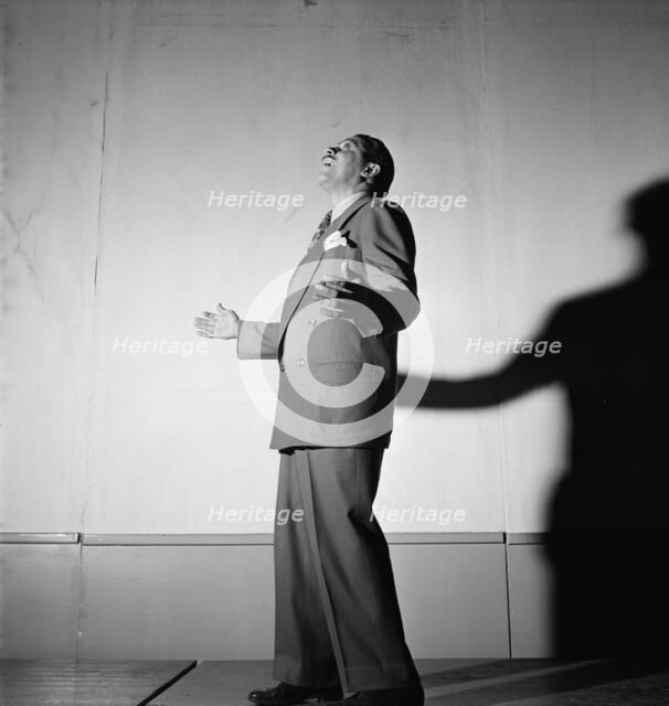 Portrait of Cab Calloway, Columbia studio, New York, N.Y., ca. Mar. 1947. Creator: William Paul Gottlieb.