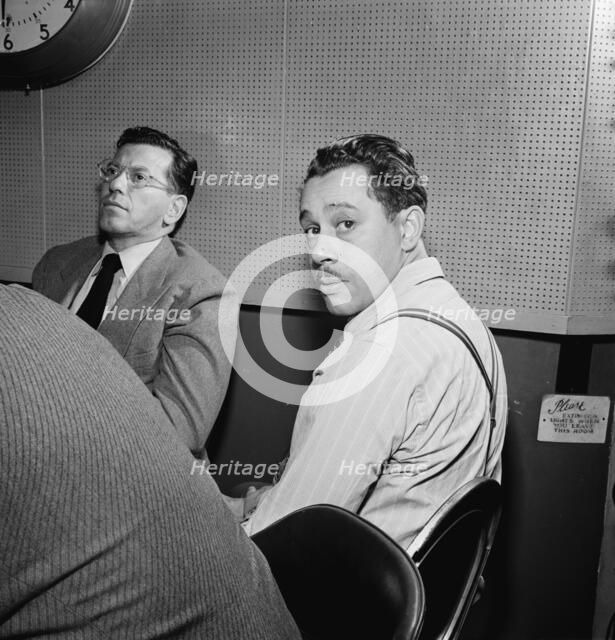 Portrait of Cab Calloway, Columbia studio, New York, N.Y., ca. Mar. 1947. Creator: William Paul Gottlieb.