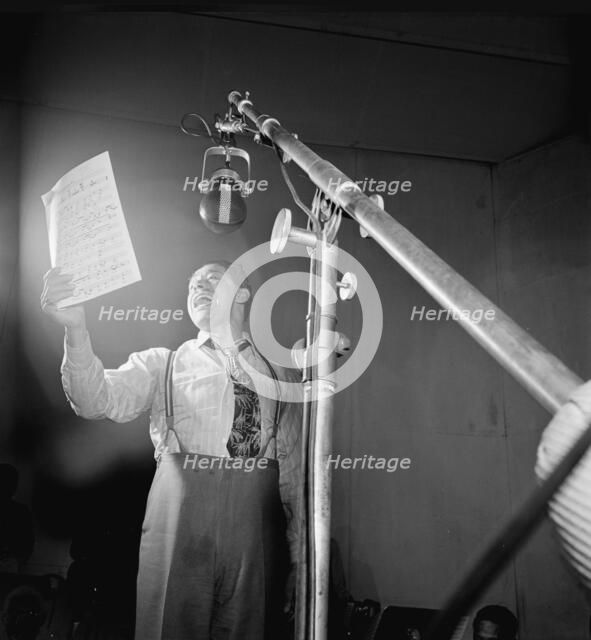 Portrait of Cab Calloway, Columbia studio, New York, N.Y., ca. Mar. 1947. Creator: William Paul Gottlieb.