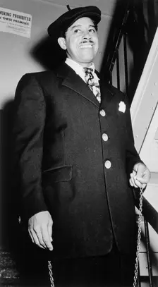 Portrait of Cab Calloway, Strand Theater, New York, N.Y., ca. Mar. 1947. Creator: William Paul Gottlieb