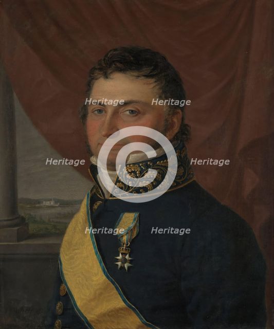 Portrait of Cabinet Minister Nicolay Johan Lohmann Krog, 1825. Creator: Jacob Munch.