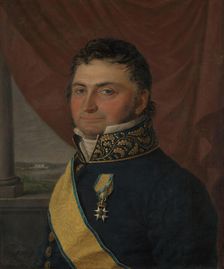 Portrait of Cabinet Minister Nicolay Johan Lohmann Krog, 1825. Creator: Jacob Munch