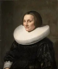 Portrait of Caecilia van Beresteyn (1589-1661), 1640. Creator: Michiel van Mierevelt