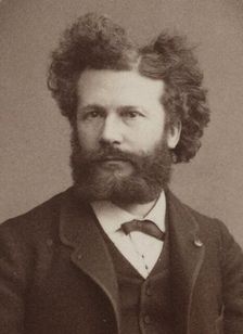 Portrait of Camille Flammarion (1842-1925), 1884. Creator: Dagron, Prudent René-Patrice (1819-1900)