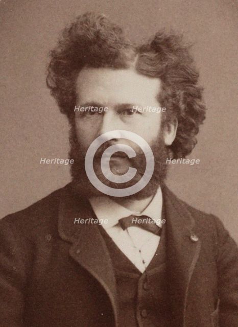 Portrait of Camille Flammarion (1842-1925), 1884. Creator: Dagron, Prudent René-Patrice (1819-1900).