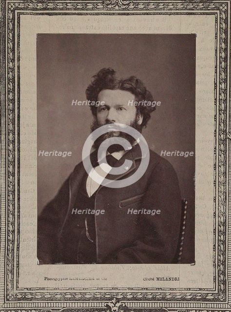 Portrait of Camille Flammarion (1842-1925), 1880. Creator: Melandri, Achille (1845-1905).