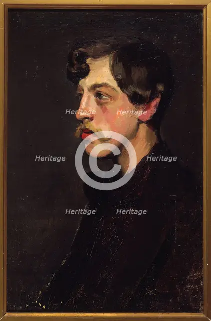 Portrait of Camille Mauclair (1872-1945), art critic, c1895. Creator: Henry Bataille.