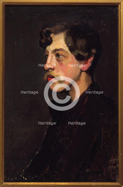 Portrait of Camille Mauclair (1872-1945), art critic, c1895. Creator: Henry Bataille.