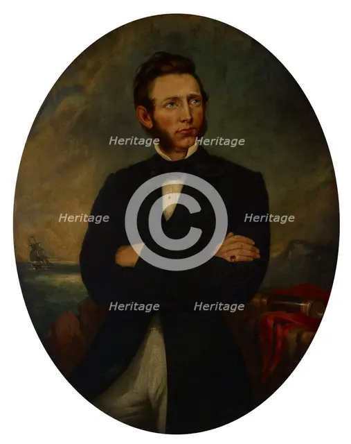 Portrait of Capt. Charles J. Bunker, 1857. Creator: John L Harding.