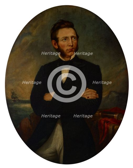 Portrait of Capt. Charles J. Bunker, 1857. Creator: John L Harding.