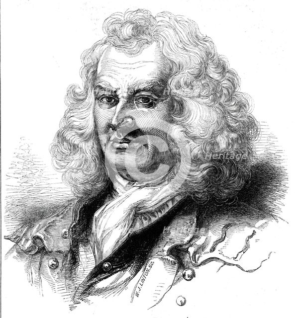 Portrait of Captain Coram, from Hogarth's picture, 1844. Creator: Unknown.