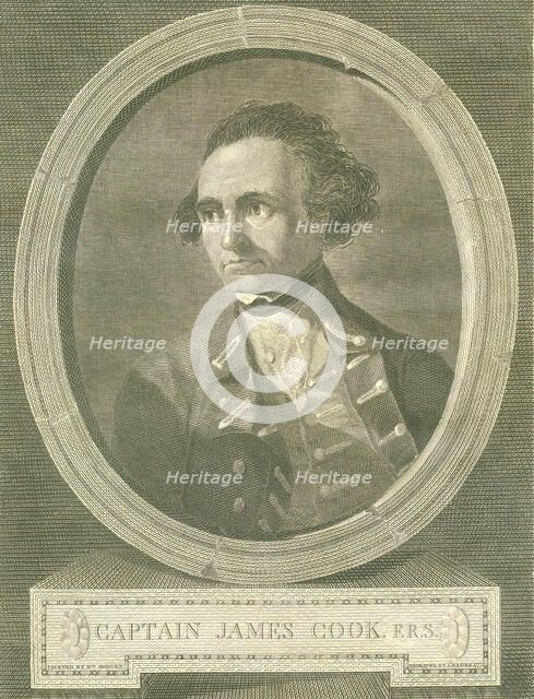 Portrait of Captain James Cook, 1777. Artist: Basire, James (1730-1802)