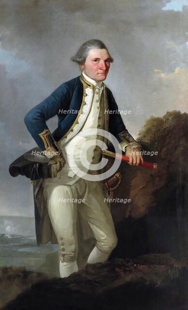 Portrait of Captain James Cook,  c1780. Creator: John Webber.