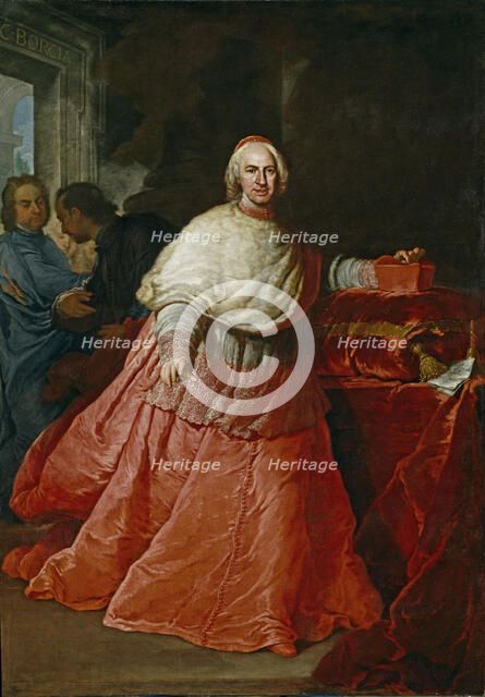 Portrait of Cardinal Carlos de Borja y Centellas (1663-1733), after 1721. Creator: Procaccini, Andrea (1671-1734).