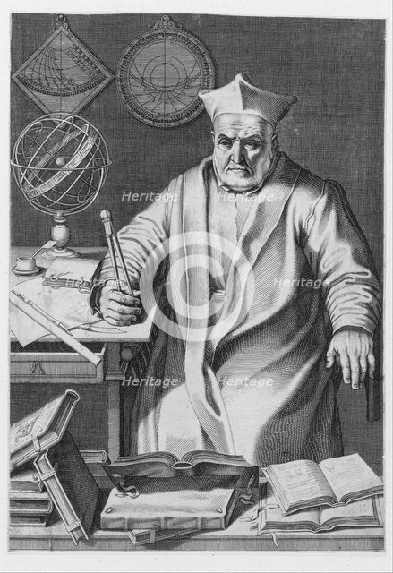 Portrait of Cardinal Christopher Clavius , 1606. Creator: Italian School (17th Century).