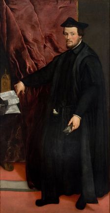 Portrait of Cardinal Cristoforo Madruzzo (1512-1578), 1552. Creator: Titian (1488-1576)