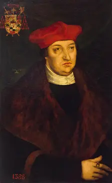 Portrait of Cardinal Albert of Brandenburg, 1526. Creator: Lucas Cranach the Elder