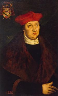 Portrait of Cardinal Albert of Brandenburg, 1526. Creator: Lucas Cranach the Elder