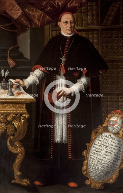 Portrait of cardinal Gaspar de Molina y Oviedo (1679-1744).