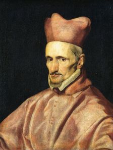 Portrait of Cardinal Gaspar de Borja y Velasco, 1643-1645. Creator: Workshop of Diego Velázquez