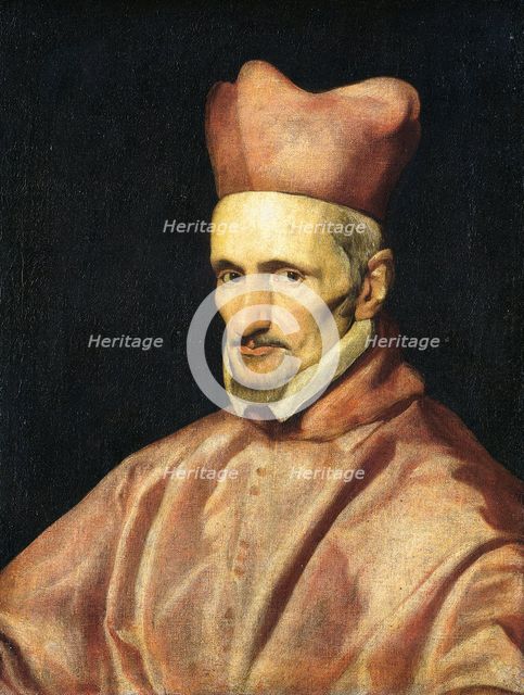 Portrait of Cardinal Gaspar de Borja y Velasco, 1643-1645. Creator: Workshop of Diego Velázquez.