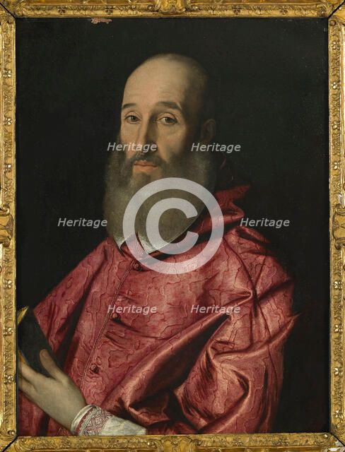 Portrait of Cardinal Giovanni Antoine Perrenot de Granvelle (1517-1586), 1576. Creator: Pulzone; Scipione (1550-1598).