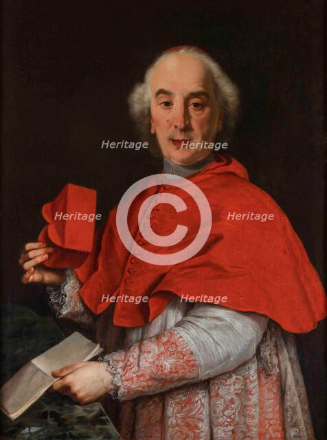 Portrait of Cardinal Giovanni Giacomo Millo (1695-1757), First half of the 18th century. Creator: Traversi, Gaspare (1732-1769).