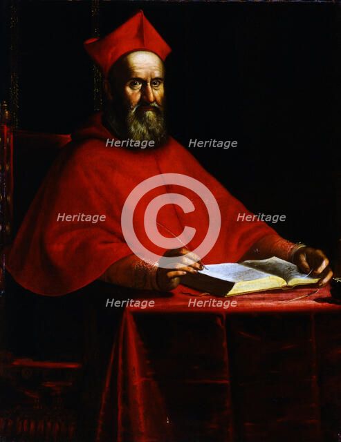 Portrait of Cardinal Domenico Toschi (1535-1620), c1604. Creator: Leoni, Ottavio Maria (1578-1630).