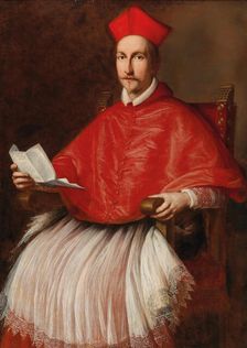 Portrait of Cardinal Francesco Barberini (1597-1679) , ca 1624. Creator: Leoni, Ottavio Maria (1578-1630)