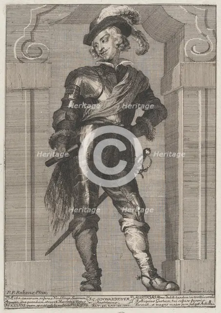 Portrait of Cardinal Infante Ferdinand of Austria, 1728. Creator: Anton Joseph von Prenner.