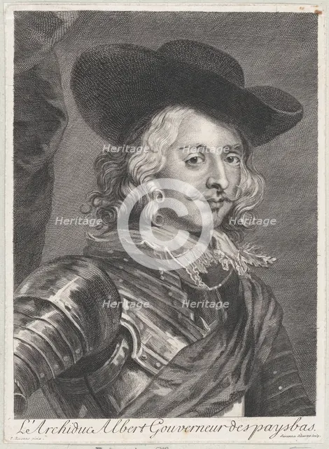 Portrait of Cardinal-Infante Ferdinand of Austria, ca. 1710-38. Creator: Suzanne Elizabeth Silvestre.