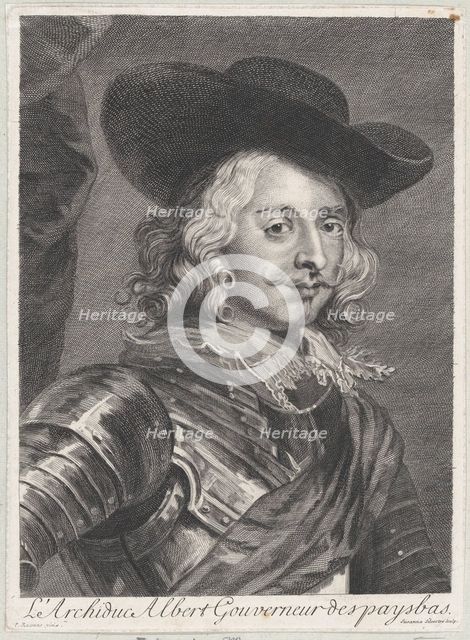 Portrait of Cardinal-Infante Ferdinand of Austria, ca. 1710-38. Creator: Suzanne Elizabeth Silvestre.