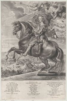 Portrait of Cardinal-Infante Ferdinand of Austria, on horseback, ca. 1630-54. Creator: Anton van der Does