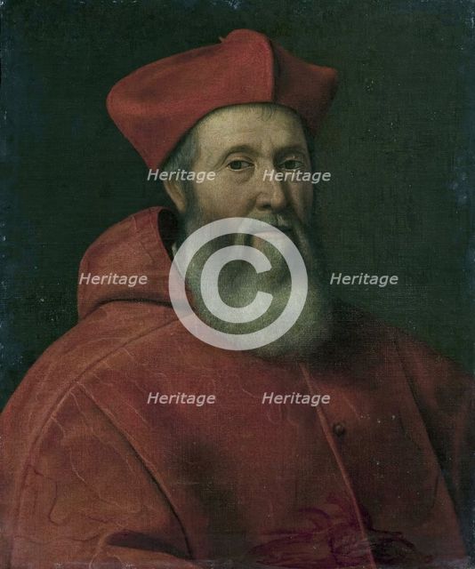 Portrait of Cardinal Jacopo Sadoleto, 1536. Creator: Jacopino del Conte.