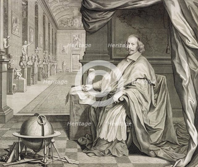 Portrait of Cardinal Mazarin.