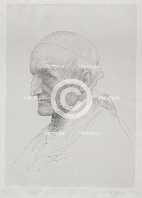 Portrait of Cardinal Manning (2nd Plate). Creator: Alphonse Legros (French, 1837-1911).