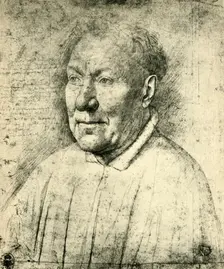 Portrait of Cardinal Niccolò Albergati, c1430, (1943). Creator: Jan van Eyck